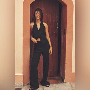 ZARA OPEN BACK HALTER VEST